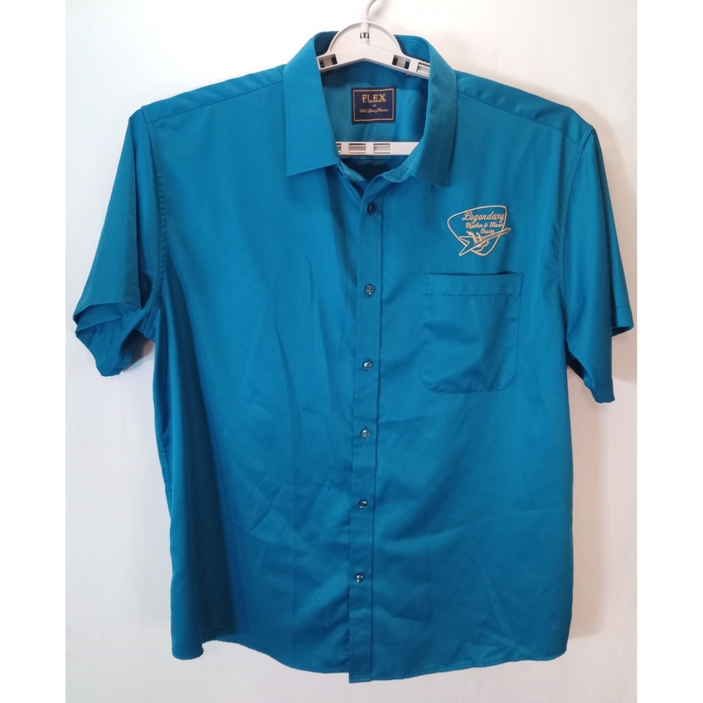 Flex  Men's Luxury Collection Rhythm & Blues Cruise Button Casual Shirt, 2XL